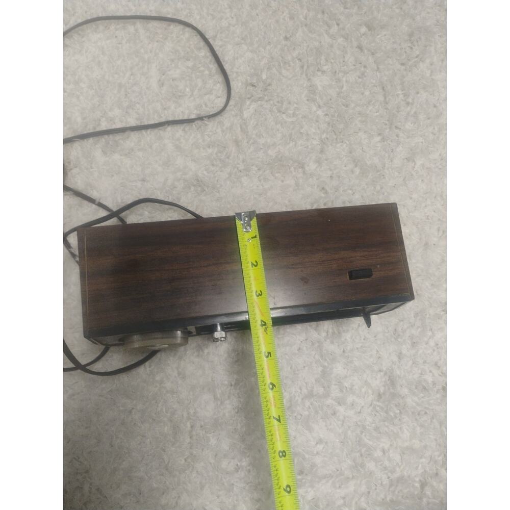 Vintage Sears AM/FM Flip Clock Radio Model 132.20540200 Woodgrain Retro MCM 70s' - Picture 6 of 14